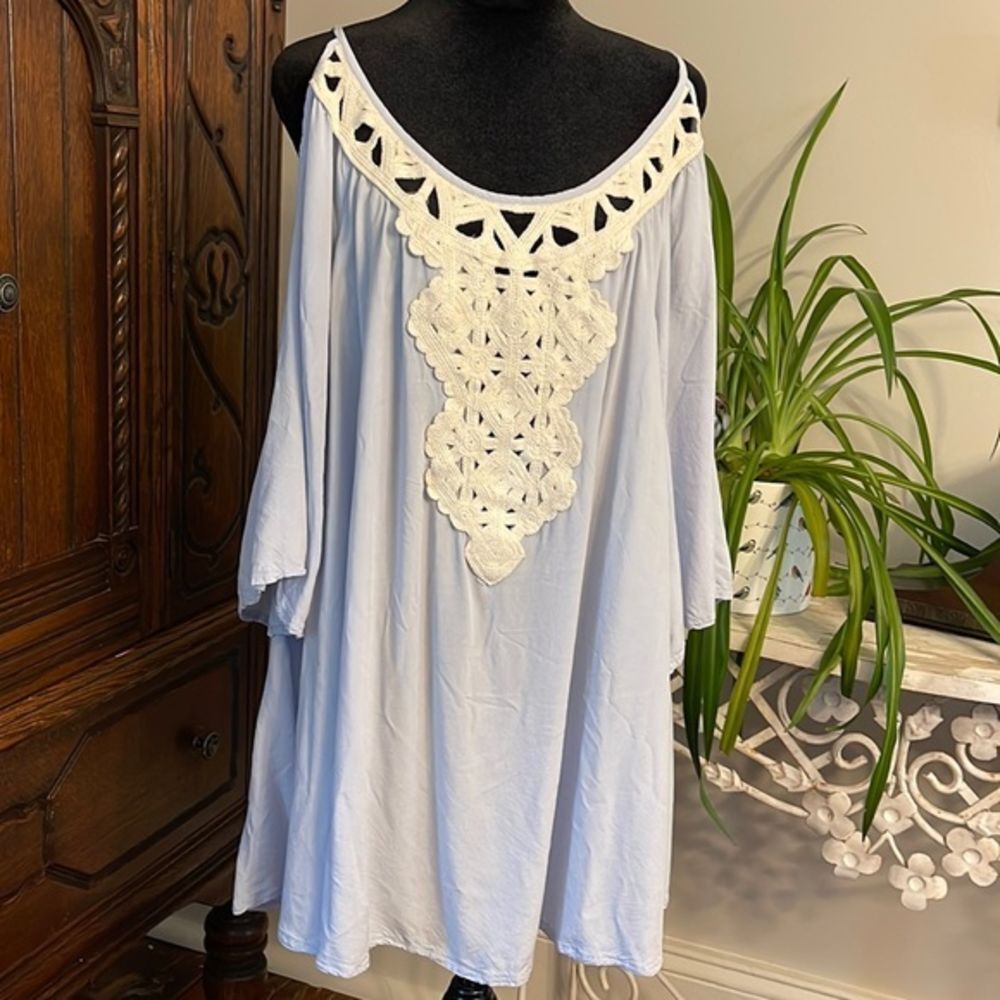 Solitaire Light Blue Size L‎ Coverup